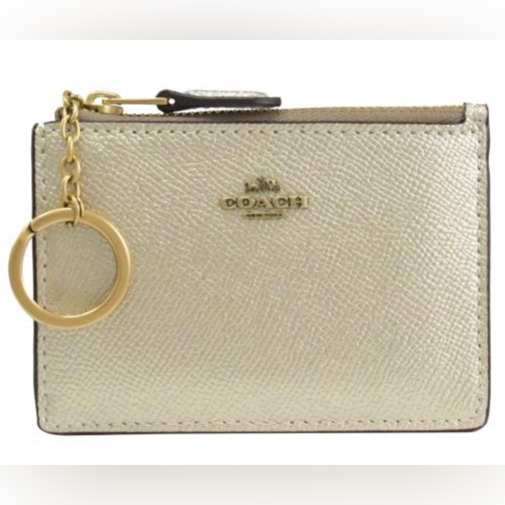 Brand new with tag Coach Mini Skinny Id Case soft gold